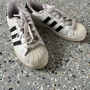 Adidas Superstar White with Black Stripes